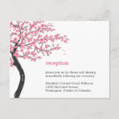 Carte de réception de mariage Cherry Blossoms (Devant)