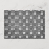 Carte de réception de mariage Chic Typography Chal (Dos)