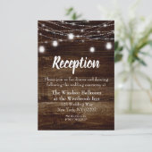 Carte de réception de mariage Country Spring Tulip (Debout devant)