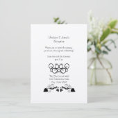 Carte de réception de mariage d'amour d'écureuil (Debout devant)