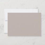 Carte de réception de mariage de coeur Fleurs de p (Dos)