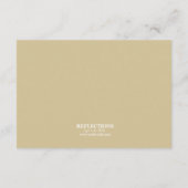 Carte de réception de mariage de style télégramme (Dos)