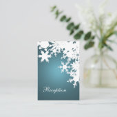 Carte de réception de mariage d'hiver (Debout devant)