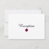 Carte de réception de mariage Elegant Pink Gerbera (Dos)