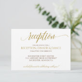 Carte de réception de mariage élégante | Typograph (Debout devant)