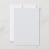Carte de réception de mariage florale en coton rus (Dos)