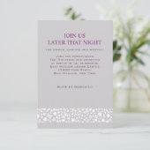 Carte de réception de mariage juif STAR WALL (Debout devant)