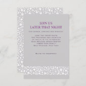 Carte de réception de mariage juif STAR WALL (Devant / Derrière)