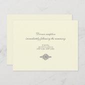 Carte de Réception de Mariage // La Collection Élé (Devant / Derrière)