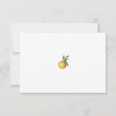 Carte de réception de mariage L'Orangerie (Dos)