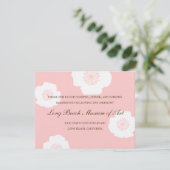 Carte de réception de mariage Modern Poppies - Ros (Debout devant)