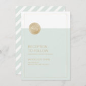 Carte de réception de mariage moderne modifiable e (Devant / Derrière)