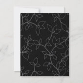 Carte de réception de mariage pour les chats et le (Dos)