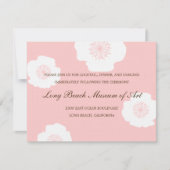 Carte de réception de mariage pour les pavots mode (Devant)