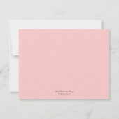 Carte de réception de mariage pour les pavots mode (Dos)