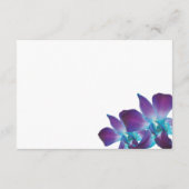 Carte de réception de mariage pour orchidée Dendro (Dos)