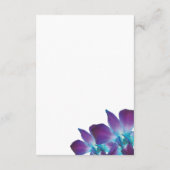 Carte de réception de mariage pour orchidée Dendro (Dos)