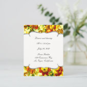 Carte de réception de mariage printanière (Debout devant)