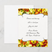 Carte de réception de mariage printanière (Devant / Derrière)