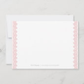 Carte de réception de mariage rustique en dentelle (Dos)