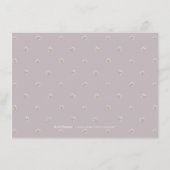 Carte de réception de mariage rustique et floral l (Dos)