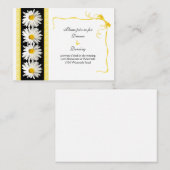 Carte de réception de mariage Shasta Daisy (Devant / Derrière)