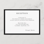 Carte de réception de mariage simple et moderne (Devant)