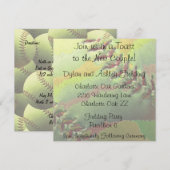 Carte de réception de mariage sur le thème du soft (Devant / Derrière)