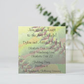 Carte de réception de mariage sur le thème du soft (Debout devant)