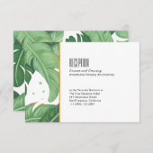 Carte de réception de mariage tropical d'été (Devant / Derrière)