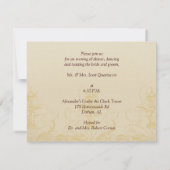 Carte de réception de paquetage Vintage horizontal (Dos)