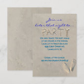 Carte de réception de partie de bat mitzvah de (Devant / Derrière)