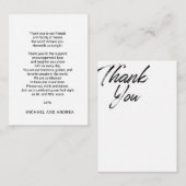 Carte de réception de remerciement de Paula (Devant / Derrière)