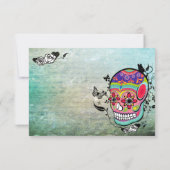 Carte de réception du Rose de tatouage et des flui (Dos)