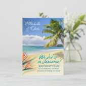 Carte de réception Emerald Waters (Jamaïque) (Debout devant)