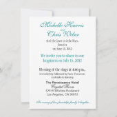 Carte de réception Emerald Waters (Jamaïque) (Dos)