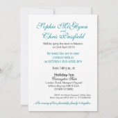 Carte de réception Emerald Waters (Mexique) (Dos)