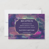 Carte de réception en acrylique audacieuse (Devant)