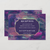 Carte de réception en acrylique audacieuse (Devant / Derrière)