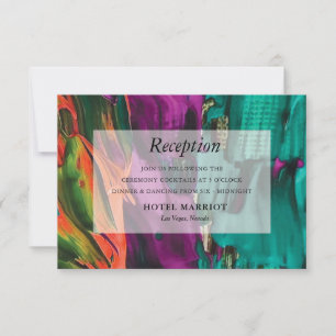 Carte de réception en acrylique pour peinture Abst