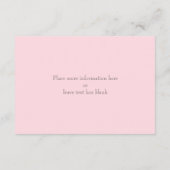 Carte de réception en bocal Mason aquarelle Jardin (Dos)