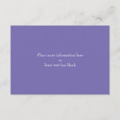 Carte de réception en bocal Mason de jardin secret (Dos)