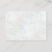 Carte de réception Faux Pastel Rainbow Bokeh (Dos)