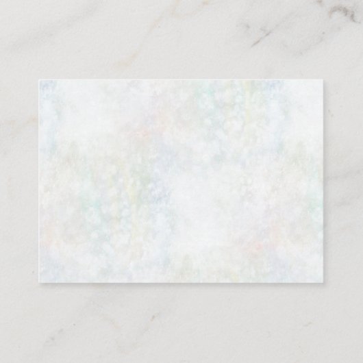 Carte de réception Faux Pastel Rainbow Bokeh (Dos)