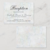 Carte de réception Faux Pastel Rainbow Bokeh (Devant / Derrière)