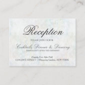 Carte de réception Faux Pastel Rainbow Bokeh (Devant)