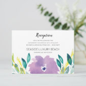 Carte de réception Fleurie Florale (Debout devant)