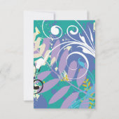 Carte de réception FLORAL STAR ABSTRAITE (Dos)