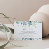 Carte de réception florale aquarelle de Prairie de