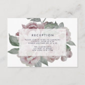 Carte de réception florale de jardin anglais (Devant)